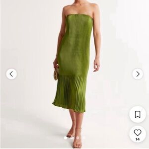 NWT Abercrombie & Fitch pleated midi dress
